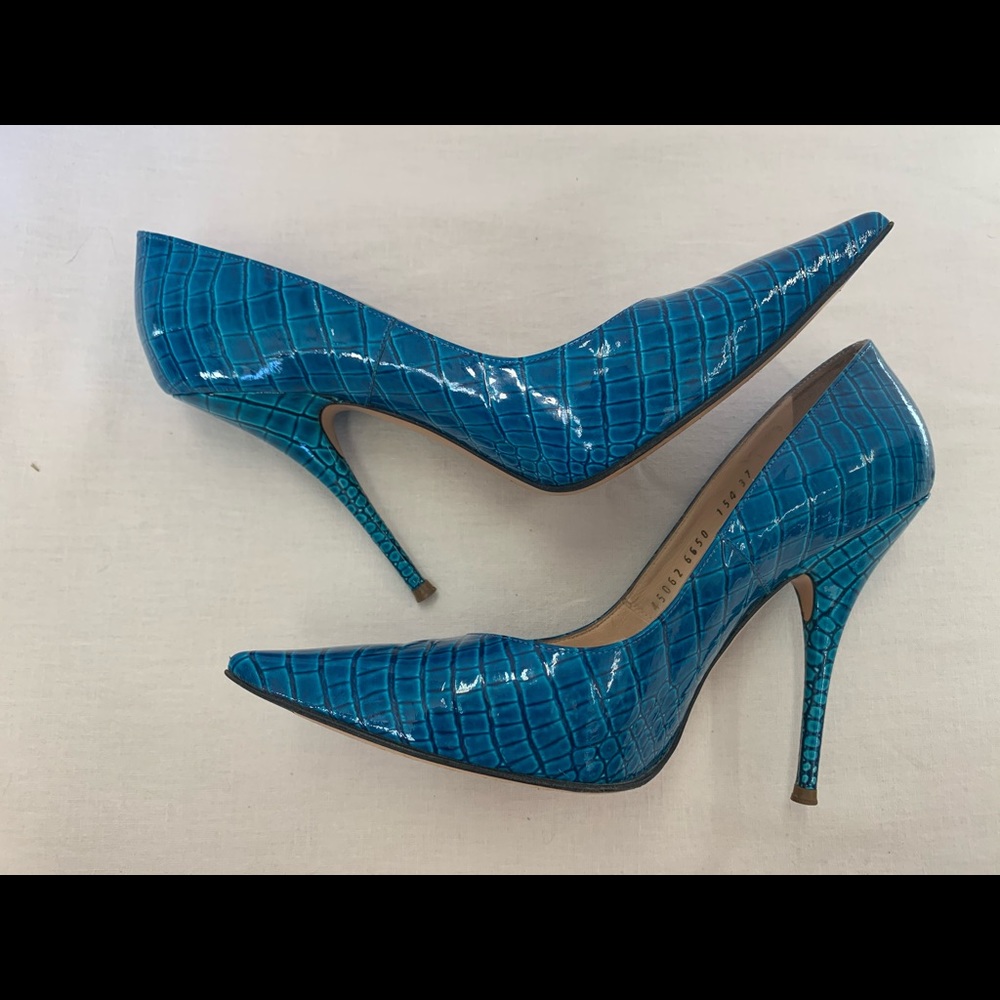 Casadei Stilettos Size 7 crocodile pattern